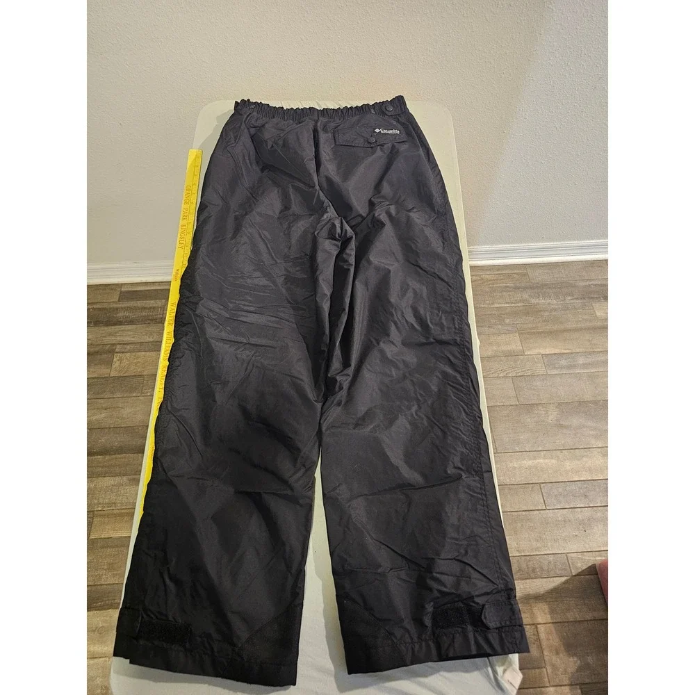 Columbia XL Black Nylon Snow Pants Insulated Winter Sport
